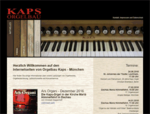 Tablet Screenshot of orgelbaukaps.eu